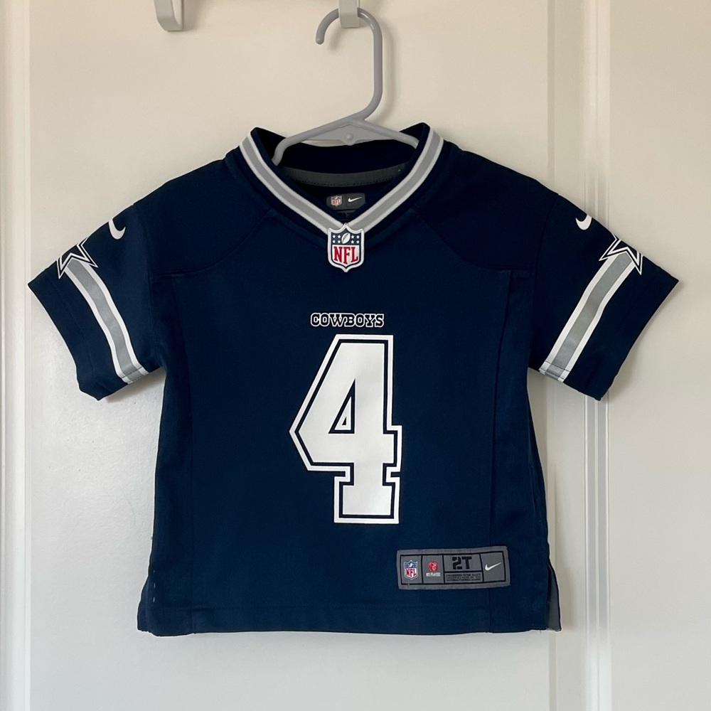 Dak Prescott #4 Dallas Cowboys officially licensed Nike toddler jersey, size 2t